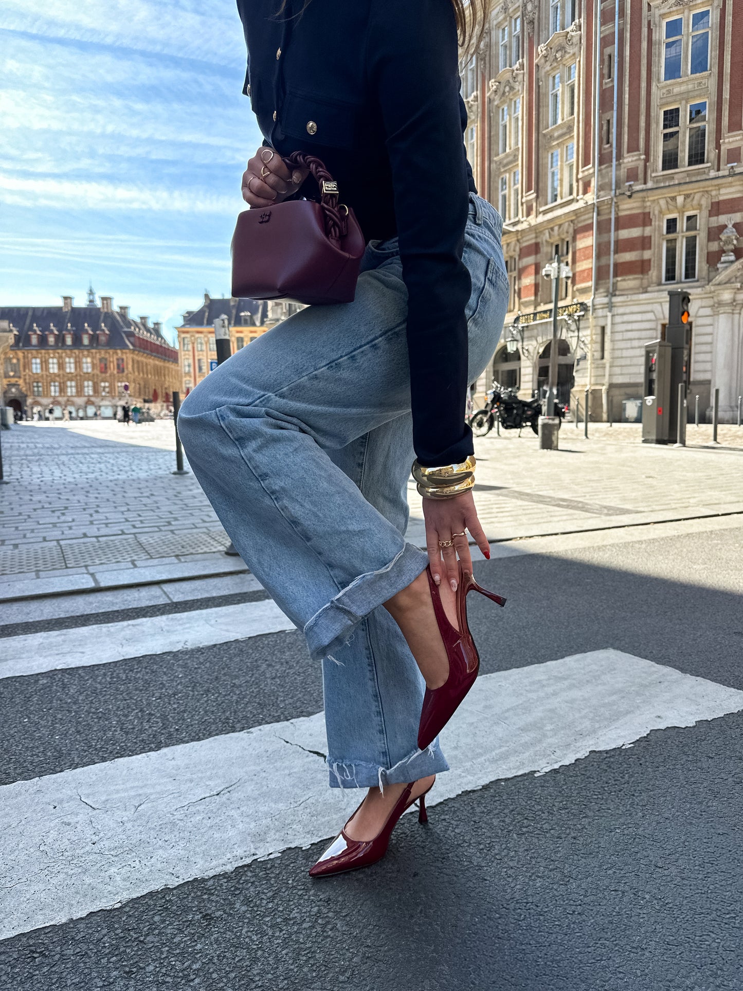 MATHILDE - Kitten heels vernies bordeaux