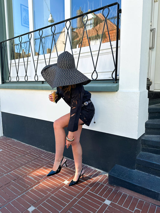 MATHILDE – Kitten heels vernies noires